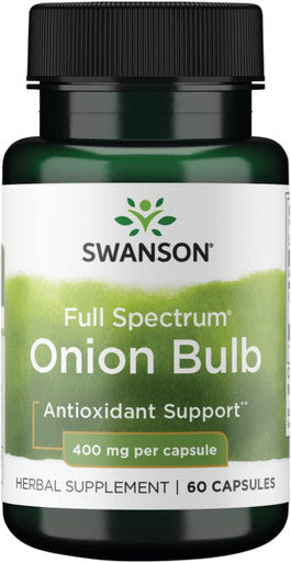 Swanson Full Spectrum Onion (Bulb) 400 Milligrams 60 Capsules