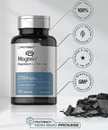 Horbaach Magtein Magnesium LThreonate 2000mg Supplement 100 Capsules for Men and Women NonGMO and Gluten Free