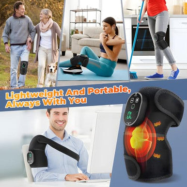 Atlodas Knee Heating Pad Knee Massager With Heat And Vibration Heating Pad For Knee Massage Heated Knee Brace Wrap For Shoulder Elbow Knee Keep Knee Warmer Stress Relief