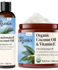 Sky Organics Coconut Oil And Vitamin E & Fractionated Coconut Oil