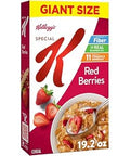 Kellogg's Special K Red Berries Breakfast Cereal, Good Source of Fiber, Giant Size, 19.2 oz