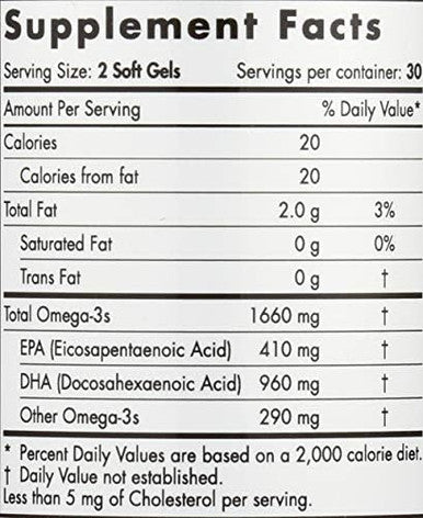 Nordic Naturals Strawberry Dha Xtra 1660 Mg 60 Sg 60 Ct