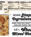 South 40 Snacks Pistachio and Mixed Nut Bar, Extra Crunchy Nut Snack Bar, Simple Ingredients, Honey and Sugar, Unique Delicious Healthy Nut Clusters, Individually Wrapped (40g Bar, Pack of 12)