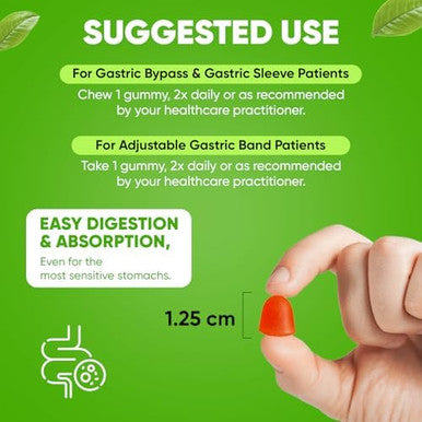 Barislim Bariatric Vitamin D-3 Gummies - Specially Formulated Gummy Vitamin For Patients After Weight Loss Surgery - Easy To Digest And Great Tasting Fruit Flavors 90 Fruit Chews