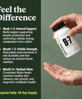 Nutrabio Biotin (Vitamin B7) Supplement 5000Mcg May Help Promote Healthy Hair Skin And Nails 90 Vegetable Capsules
