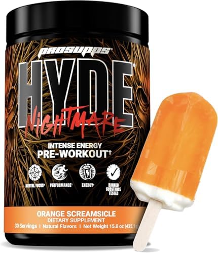 Prosupps Hyde Nightmare Intense Energy Pre-Workout Orange Creamsicle And Creatine 300 Bundle