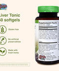 Herbs Etc. Liver Tonic - Gallbladder Health Supplement With Herbal Formula - Aid Overall Liver Health With Milk Thistle Schisandra & Oregon Grape - Support A Healthy Liver - 60 Softgels