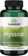 Swanson Hyssop 450 Milligrams 100 Capsules