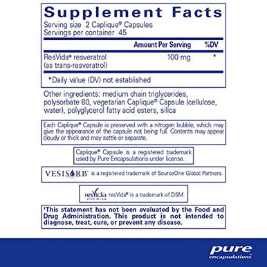 Pure Encapsulations Resveratrol VESIsorb 90 caps