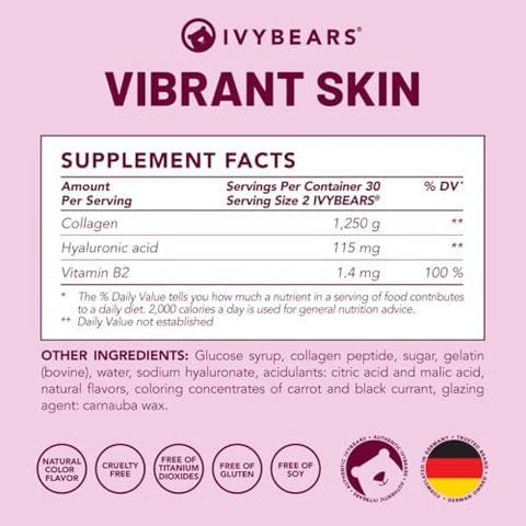 ExtraStrength Hair + Skin Glow Gummies Bundle 10x Biotin + Collagen Stronger Hair Radiant Skin Youthful Glow 100% Natural Flavors Vegan Beauty Formula Made in Germany 2x60 Count