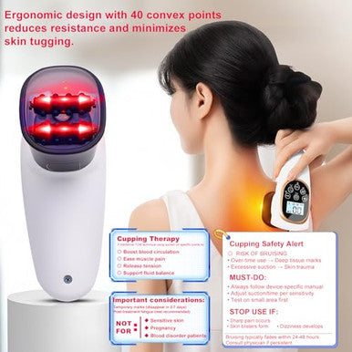 Tjstjs 4-In-1 Anti Cellulite Massage ToolElectric CuppingBody Sculpting Massager For Stomach Arms Legs- Face Lift DeviceLymph Drainage Machine & Skin Tightening Device (Black)