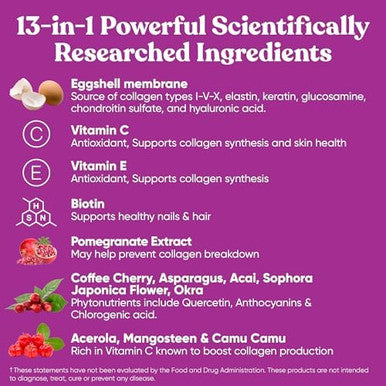 Eu Natural Move & Glow Collagen Pills For Women & Men ÃƒÂ¢Ã¢â€šÂ¬Ã¢â‚¬Å“ Vegetarian Multi-Collagen (Type I-V-X) With 9 Plant-Based Superfoods For Skin Health & Joint Support ÃƒÂ¢Ã¢â€šÂ¬Ã¢â‚¬Å“ Biotin, Vitamin C, Vitamin E, 60 Vegetarian Capsules