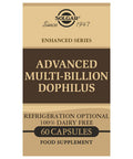 Solgar Advanced Multi-Billion Dophilus 60 Vegetable Capsules - Supports Healthy Intestinal Flora - 5 Billion Microorganisms Per Serving - Gluten Dairy Lactose & Milk No - Vegetarian - 60 Servings