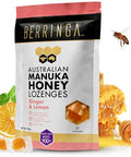 Berringa Australian Manuka Honey Lozenges, Ginger Lemon, MGO 900+, 5.3 oz, 30 count