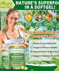 Hzzyplant Moringa Softgel Capsules Made With Pure Moringa Oleifera Leaf Green Superfood High Absorption Than Moringa Powder Capsules For Energy Immunity & Joint HealthVeganNon Gmo2 Month Supply