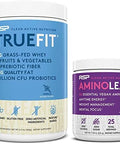 Rsp Nutrition Vegan Aminolean Pre Workout Energy (Acai 25 Servings) With Truefit Protein Powder (Vanilla 2 Lb)