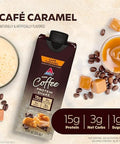 AtkinscafÃƒÂ© Caramel Iced Coffee Protein Shake 15G Protein Low Glycemic 3G Net Carb 1G Sugar & Creamy Vanilla Protein Shake 15G Protein Low Glycemic 2G Net Carb 1G Sugar Keto Friendly