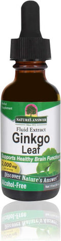 Nature'S Answer Ginkgo Leaf 1-Ounce Ginkgo Biloba Extract Alcohol | Promotes Cognitive Function | Mental Clarity | Natural Energy Booster