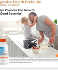 Doctor'S Best Digestive Health Probiotic 2 Billion With Lactospore Nongmo Vegan Gluten Soy 60 Veggie Caps (Drb00464)