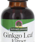 Nature'S Answer Ginkgo Leaf with Organic Alcohol 1 Fluid Ounce | Promotes Cognitive Function | Mental Clarity | Natural Energy Booster