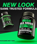 VitaRaw Organic Irish Sea Moss Capsules 2400 mg Burdock Root and Bladderwrack Powder Real Seamoss Pills for Immune Support Joint and Gut Health Help Raw Sea Moss Advanced Herbal Supplement