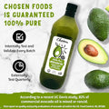 Chosen Foods 100% Pure Avocado Oil, Keto Diet Friendly, Kosher Oil for Baking, High-Heat Cooking, Frying, Homemade Sauces, Dressings and Marinades (1.25 liters)(42.3 fl oz)