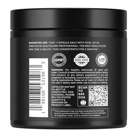 Terra Elmnt Astaxanthin 24Mg Lycopene 50Mg Clinical Strength Carotenoids Skin Supplement W. 100 Natural From Microalgae - Best Astaxanthin Supplements For Skin Health & Pigmentation - Astaxantina