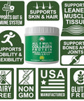 Peak Performance All 5 Multi-Collagen Protein Powder Peptides Multi-Collagen Contains All Types I Ii IiiV X. Keto Paleo Friendly With Hydrolyzed Bovine Marine Chicken Bone Broth Collagens