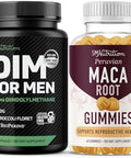 Smnutrition Maca Root Gummies & 300Mg Dim Supplement For Men For Testosterone And Performance Support Invigorating Maca Gummies Complex (30 Servings) With Dim Complex For Men (60 Servings)
