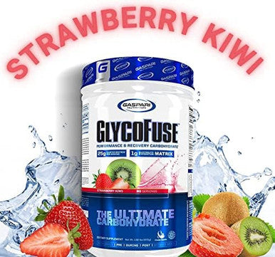 Gaspari Nutrition Glycofuse: Performance And Recovery Carbohydrate 25G Cluster Dextrin And 1G Electrolyte And Hydration Matrix (Strawberry Kiwi 30 Servings)