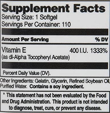 21St Century Vitamin E 400Iu 110 Softgels