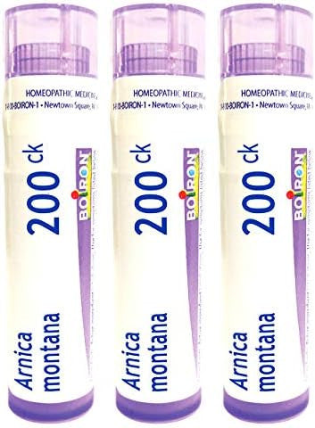 Boiron Arnica Montana 200Ck For Muscle Pain And Stiffness Homeopathic Medicine 3 Count Pack Of 1 With 240 Pellets And Boiron Hypericum Perforatum 200Ck For Nerve Pain Homeopathic Medicine 80 Pellets Pack Of 3