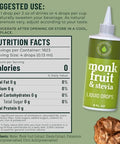 Natrisweet Monk Fruit Stevia Liquid Drops, 8 fl oz, Stevia Monk Fruit Sweetener Liquid Without Erythritol, No Fillers, Zero Calorie, Zero Carbs Stevia Monkfruit Sweetener for Coffee, Tea, Drinks