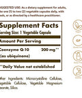 Solgar Vegetarian Coq-10 200 Mg 30 Vegetable Capsules - Heart Healthy Protective Antioxidant - Coenzyme Q10 (Coq-10) Supplement - Vegan Gluten Free Dairy Free Kosher 30 Servings