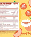 Wellah Pre-Workout Creatine Powder (30 Servings) Peach Mango - 200Mg Caffeine 3G Creatine Monohydrate 5G Citrulline Malate Pre-Workout With Creatine Supplement