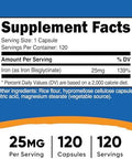 Nutricost Iron Bisglycinate Supplement (25Mg) 240 Capsules From Ferrous Bisglycinate Chelate Nongmo & Gluten