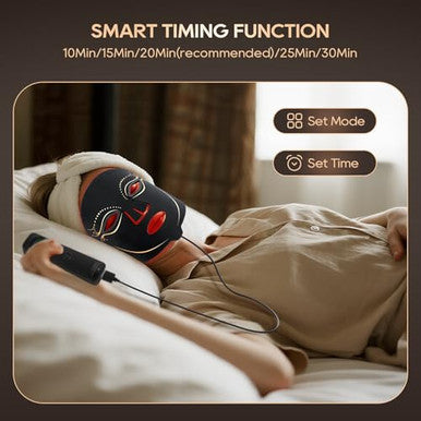 Morfone Red Light Therapy For Face 4 Modes Led Face Mask Light Therapy With Timing Function Near-Infrared 850Nm Red Light Therapy For Home Use For Women Girls