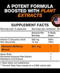 VitaRaw Immune Support Vitamins Elderberry with Zinc Vitamin C and Garlic for Adults Sambucus Black Elderberry Capsules and Echinacea Immunity Renewal Complex