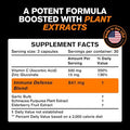 VitaRaw Immune Support Vitamins Elderberry with Zinc Vitamin C and Garlic for Adults Sambucus Black Elderberry Capsules and Echinacea Immunity Renewal Complex