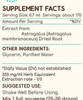 Astragalus B120 (2pcs) Alcohol-Free Herbal Extract Tincture, Concentrated Liquid Drops Natural Astragalus (Astragalus membranaceus) Dried Root (2x4 fl oz)