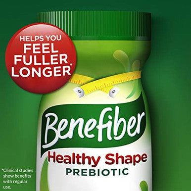 Benefiber Healthy Shape Prebiotic GLP 1 Friendly Fiber Supplement Powder for Digestive Health Daily Fiber Powder 67 Servings (17.6 Ounces)