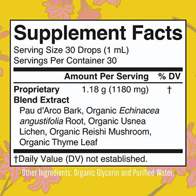 Maryruth's Organics Pau D'arco Herbal Blend 30 Servings 1 Fl Oz