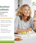 Terry Naturally Florasure Probiotic Digestion Supplement To Aid Against Occasional Bloating & Support Gas Relief Gut Health Support Supplement With Bifidobacterium Bifidum 30 Capsules