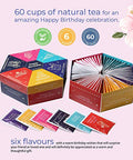 Acorus Happy Birthday Tea Sets | Assorted Tea Set Birthday Present to Those Who We Care about | Herbal Fruit and Black Tea Variety Pack with Warm Wishes Written all Over the Box | 60 Tea Bags