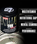 Animal Pak ÃƒÂ¢Ã¢â€šÂ¬Ã¢â‚¬Å“ Convenient All-In-One Vitamin & Supplement Powder ÃƒÂ¢Ã¢â€šÂ¬Ã¢â‚¬Å“ Zinc, Vitamins C, B, D, Amino Acids And More ÃƒÂ¢Ã¢â€šÂ¬Ã¢â‚¬Å“ Sports Nutrition Performance Multivitamin For Women & Men ÃƒÂ¢Ã¢â€šÂ¬Ã¢â‚¬Å“ 44 Scoops, Orange Crushed