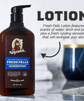 Dr. Squatch Natural Hand And Body Lotion For Men - Made With Shea Butter Coconut Oil Vitamin E For 24-Hr Moisturization - Pine Tar & Fresh Falls (10 Fl Oz 2-Pack)