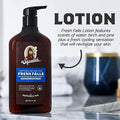 Dr. Squatch Natural Hand And Body Lotion For Men - Made With Shea Butter Coconut Oil Vitamin E For 24-Hr Moisturization - Pine Tar & Fresh Falls (10 Fl Oz 2-Pack)