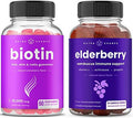 Nutrachamps Biotin Gummies And Elderberry Gummies Bundle