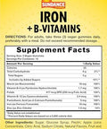 Sundance Iron Gummies Plus Bvitamins 45 Vegan Gummies Grape Flavor Vegan Nongmo And Gluten Supplement