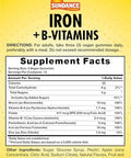 Sundance Iron Gummies Plus B-Vitamins 45 Vegan Gummies Grape Flavor Vegan, Non-Gmo, And Gluten Supplement